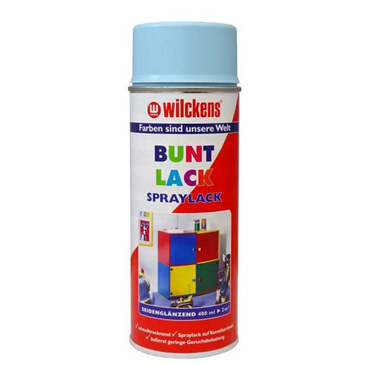 Wilckens Spraylack Buntlack Seidenglanz 400 ml Dose, verschiedene Farben eisblau