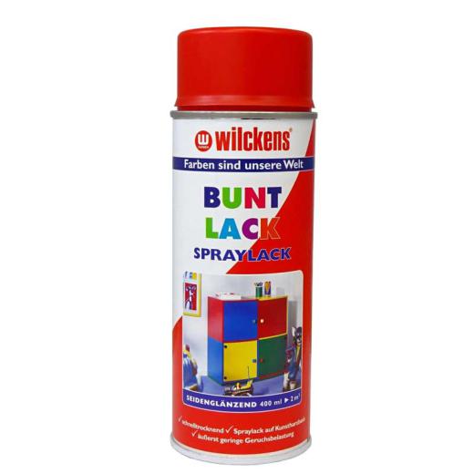 Wilckens Spraylack Buntlack Seidenglanz 400 ml Dose, verschiedene Farben feuerrot 3000