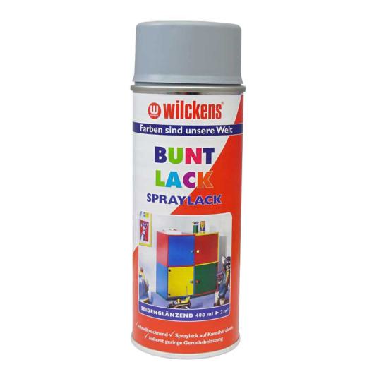 Wilckens Spraylack Buntlack Seidenglanz 400 ml Dose, verschiedene Farben silbergrau 7001