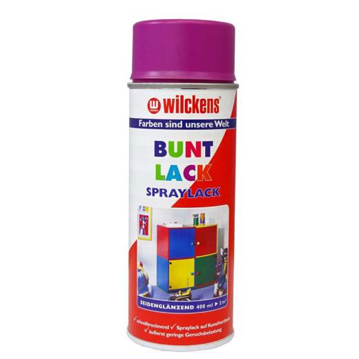 Wilckens Spraylack Buntlack Seidenglanz 400 ml Dose, verschiedene Farben verkehrspurpur 4006