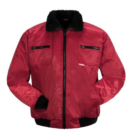 Winter Arbeitsjacke, Pilotenjacke - Gletscher rot/Gr. 2XL