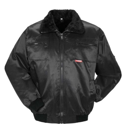 Winter Arbeitsjacke, Pilotenjacke - Gletscher schwarz/Gr. L