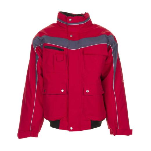 Winterblouson Plaline rot/schiefer/Gr. M