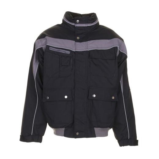 Winterblouson Plaline schwarz/zink/Gr. 2XL