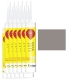 12x 310 ml weber.fug 880, Fliesen-Silikon, innen + außen - mittelgrau