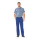 Planam Bundhose Highline kornblau/marine/zink / Gr. 24