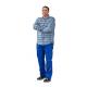 Planam Bundhose Highline kornblau/marine/zink / Gr. 44