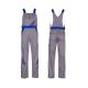 Planam Highline Latzhose zink/kornblau/rot/Gr. 28