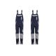 Planam Norit Herren Latzhose schwarzblau/zink/Gr. 50