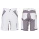 Planam Plaline Herren Shorts reinweiss/zink/Gr. 4XL