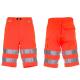 Planam Warnschutz Shorts uni / orange/Gr. S