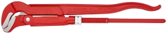 KNIPEX Eck-Rohrzange S-Maul rot pulverbeschichtet 1/2"- 3" (245 - 680 mm)