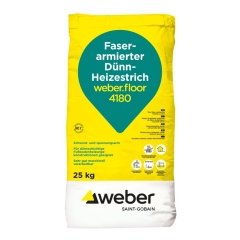 weber.floor 4180 Faserarmierter Dünn-Heizestrich, 25kg Sack