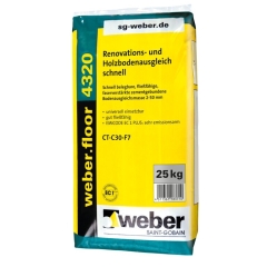 weber.floor 4320 Renovations- und Holzbodenausgleich schnell, 25kg Sack
