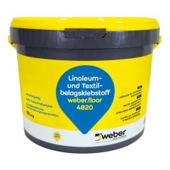 weber.floor 4820 Linoleum- und Textilbelagsklebstoff, 11kg Eimer
