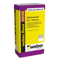 weber.floor 4936 Kristallquarzsand Abstreusand 0,3 - 0,8 mm, 25kg Sack