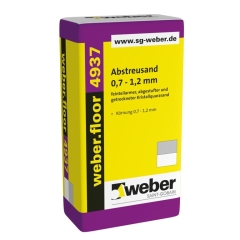 weber.floor 4937 Kristallquarzsand Abstreusand 0,7 - 1,2 mm, 25kg Sack