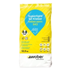 weber.xerm 843 Superlight S2-Kleber hochflexibler Comfort-Fliesenkleber, 12,5kg Sack