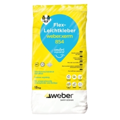 weber.xerm 854 Flex- Leichtkleber weiß, 15kg Sack