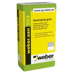 weber.san 953 Sanierputz grau, 25kg Sack