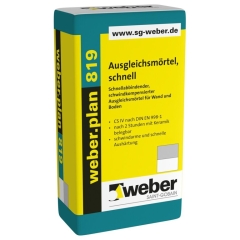 weber.plan 819 Ausgleichsmörtel schnell, 25kg Sack