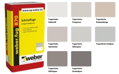 weber.fug 870 Farbige Feinfugmasse für Schmalfugen