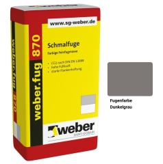 weber.fug 870 Farbige Feinfugmasse für Schmalfugen - 5kg dunkelgrau