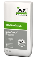 P&T Unterstopfmörtel EuroGrout Plast, Sack á 25 kg - Körnung 0-1 mm