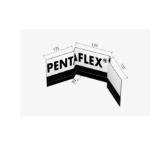 Fugenblech Pentaflex Eckelement 167 mm inkl. 1 Stoßklammer/Element