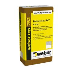 weber.rep 752 Betonersatz PCC 4 mm, zementgrau, 25 kg/Sack